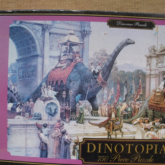 Dinotopia Dinosaur Parade 750 Piece Puzzle - Picture 9 of 16